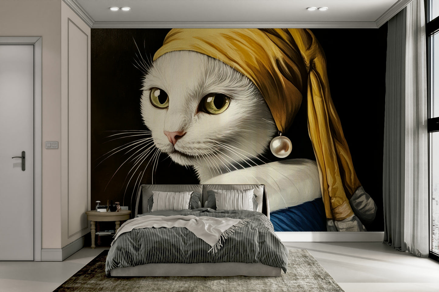 a unique wallcovering for an artistic space

