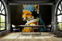 unique and whimsical art wall mural

