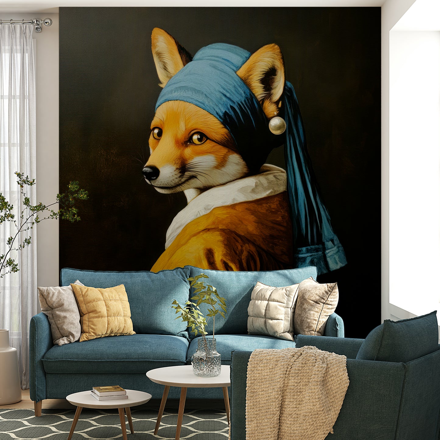 vermeer adaptation with a fox

