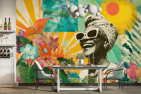 bold and vibrant floral design

