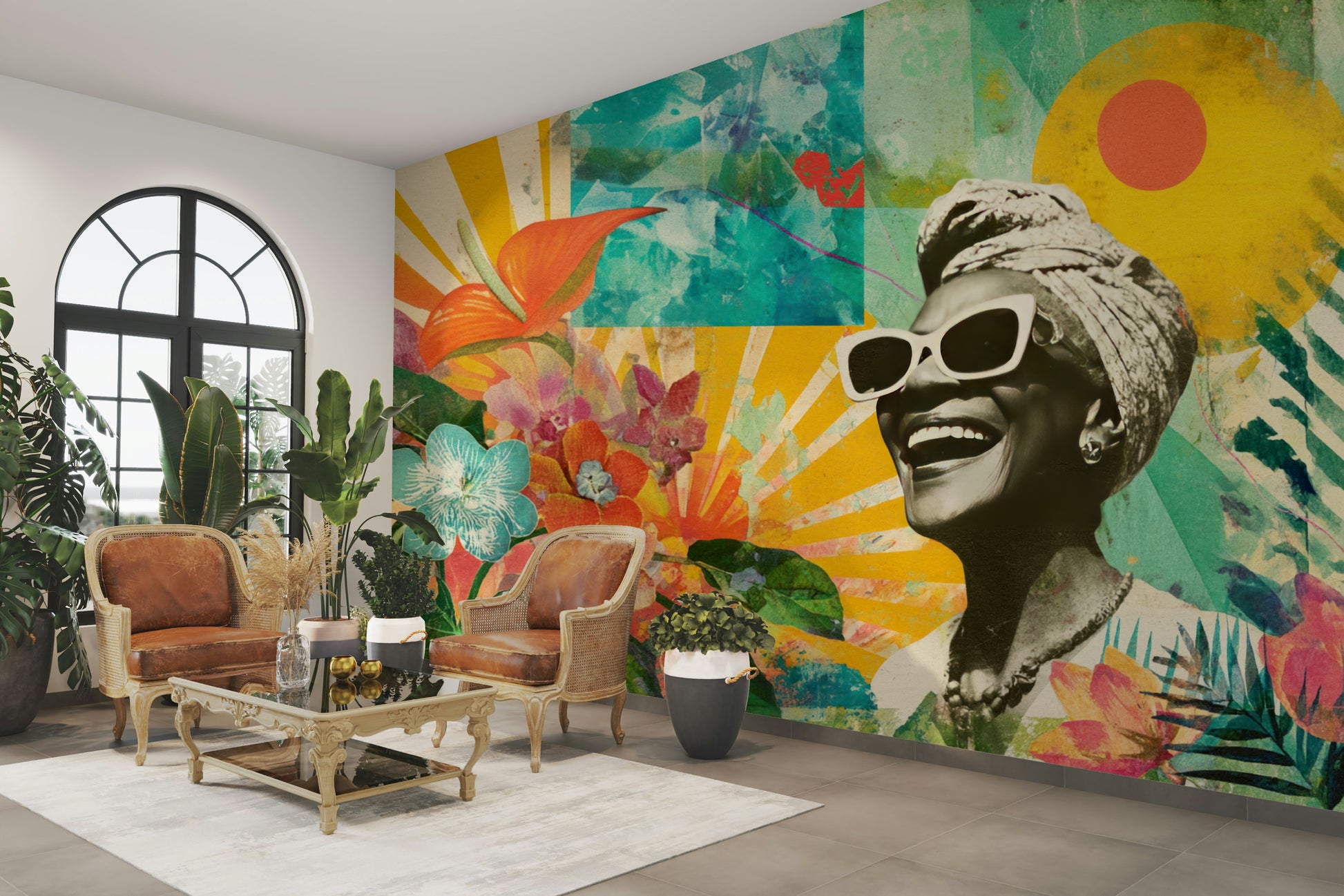 artistic and cheerful portrait wallpaper

