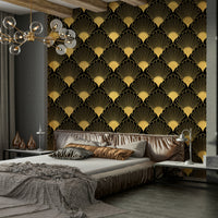 art deco wallpaper for a dining room

