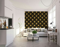 luxurious gold and black design

