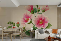 hibiscus dreams wall mural

