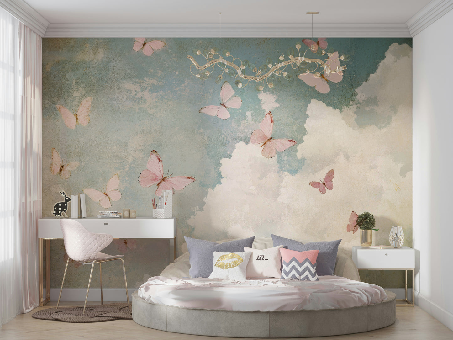butterfly-themed wall art

