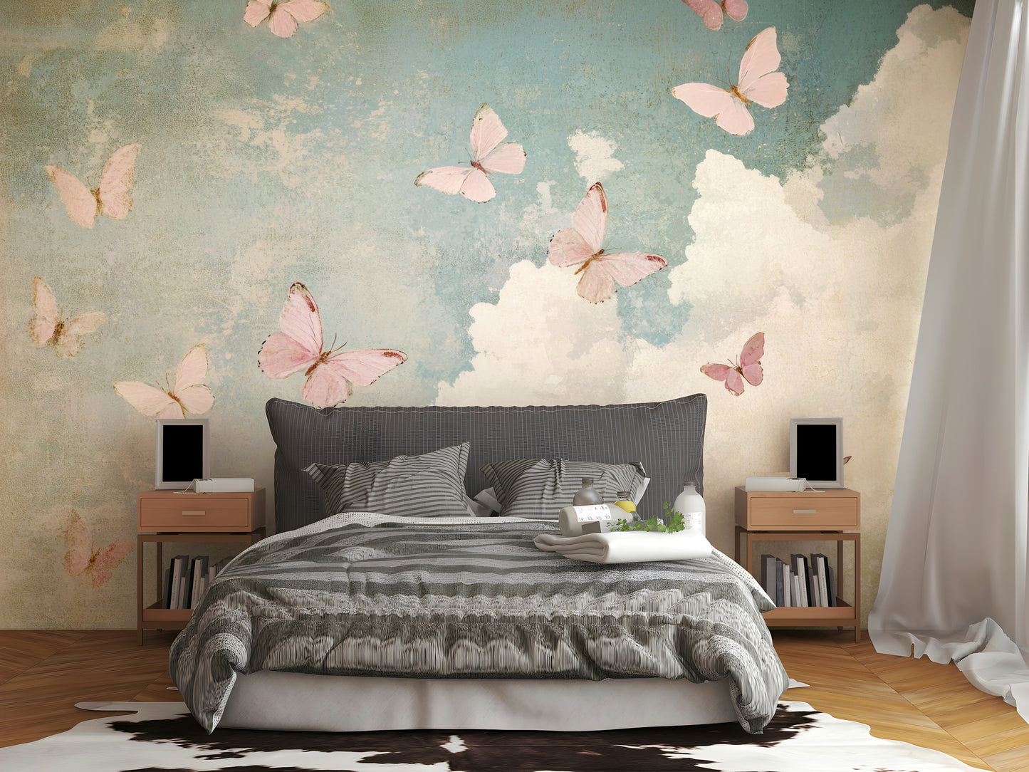 serene wallpaper for a bedroom

