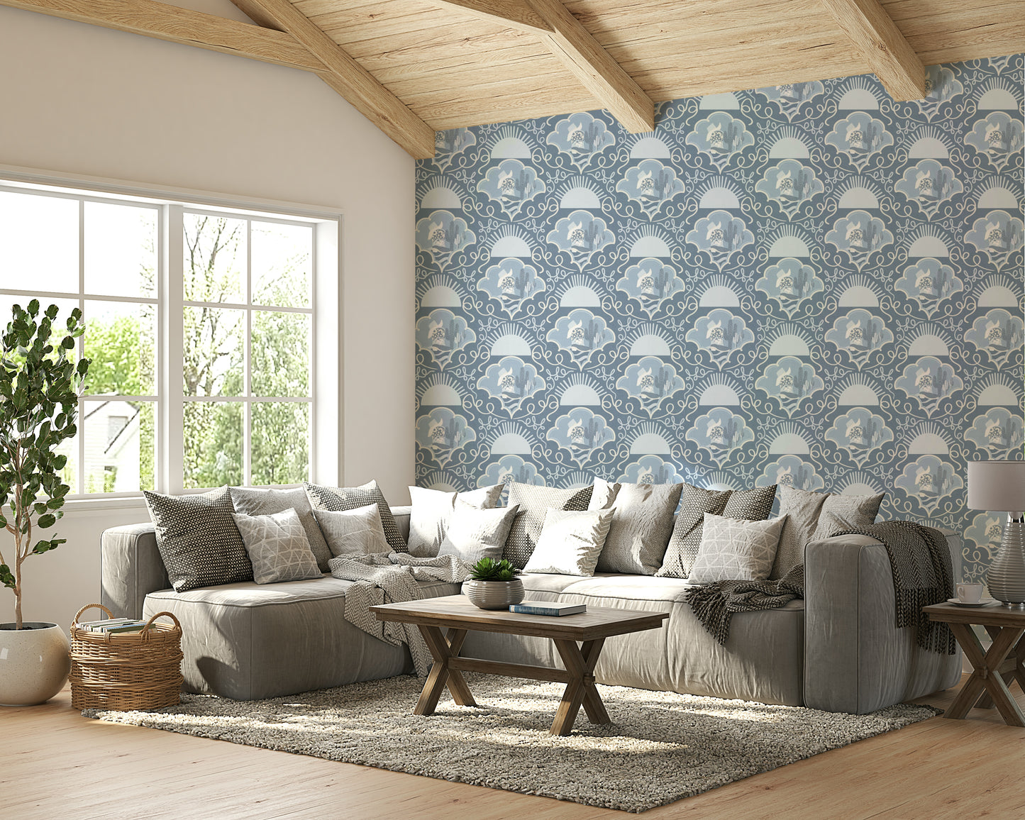 The pattern repeats across the wall.

