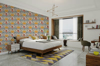 The pattern is intended for a child's room.

