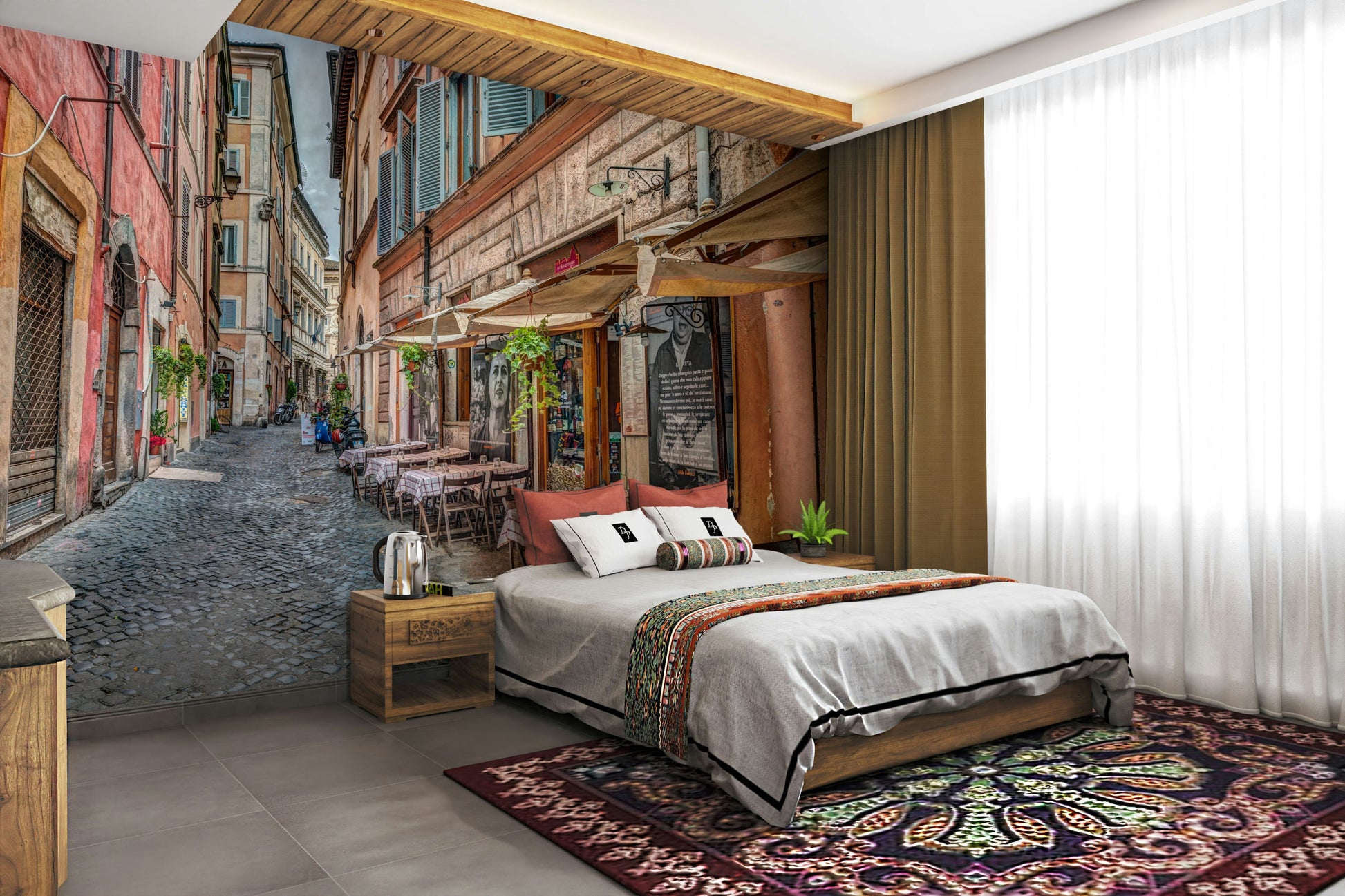 The light suggests a bright, sunny day.

