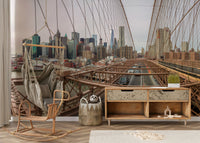 The skyline is full of famous skyscrapers.

