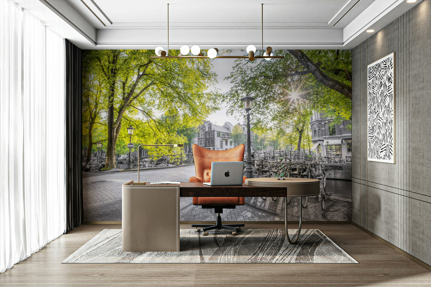 The overall mood is peaceful and charming.

