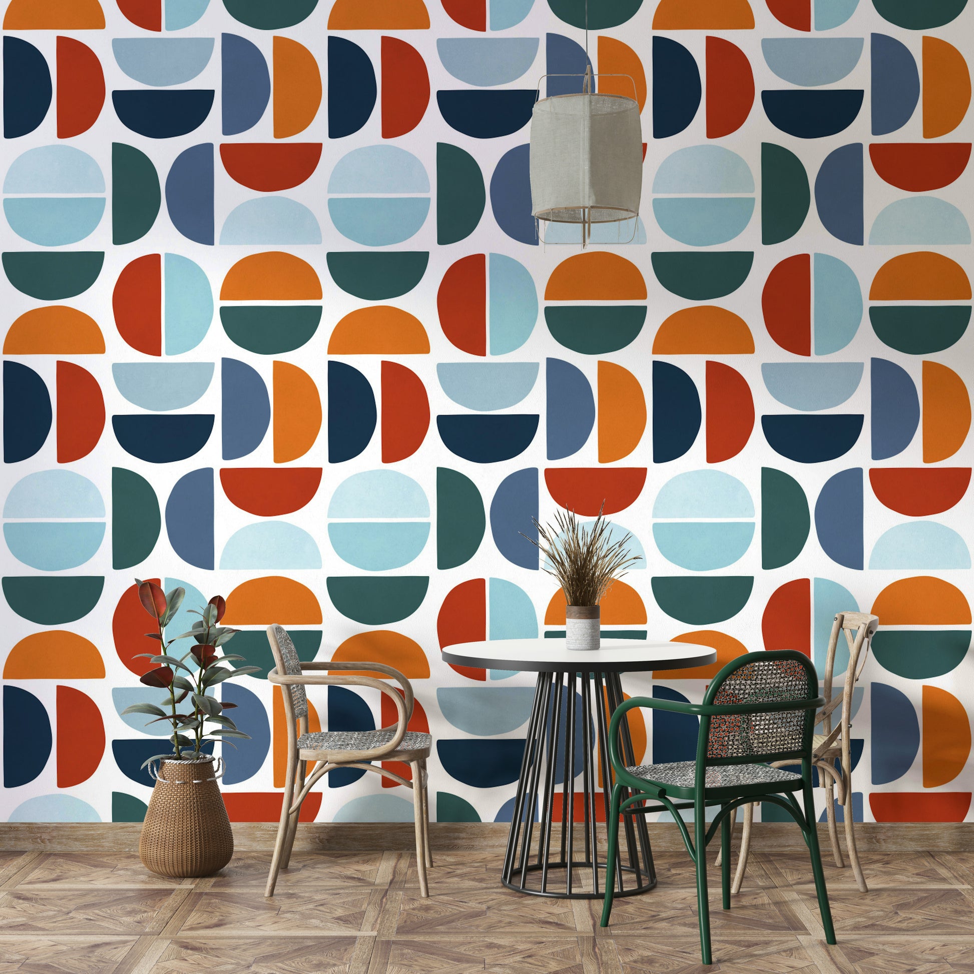 The image captures the unique, retro feel of the design.

