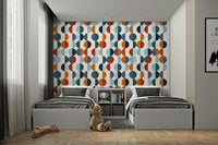 The design creates a geometric and artistic aesthetic.

