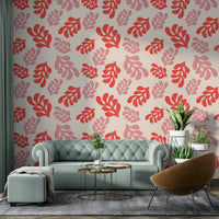 The leaves are layered, creating a subtle three-dimensional effect.

