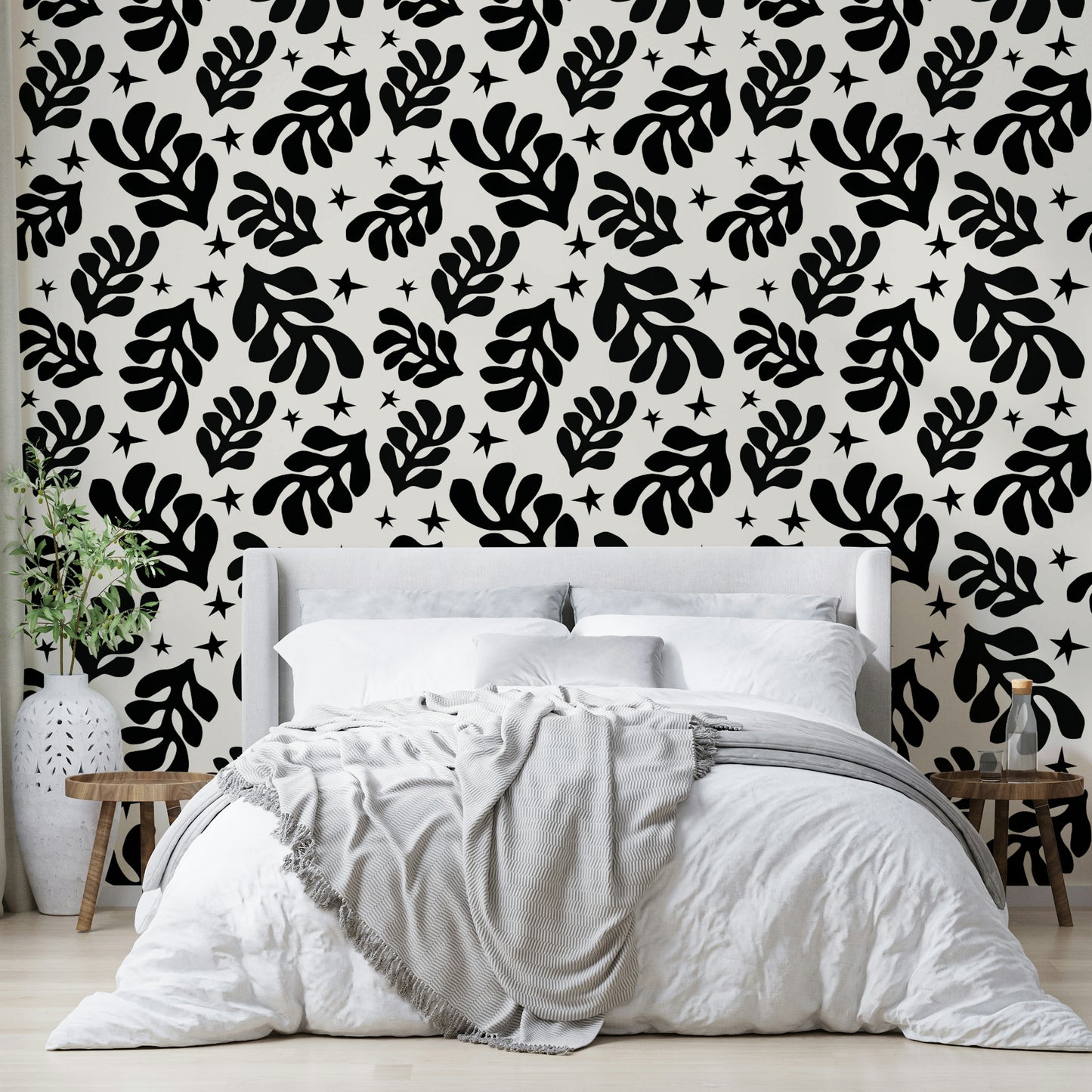 The color palette is subtle and sophisticated, using tones like light green and gray.

