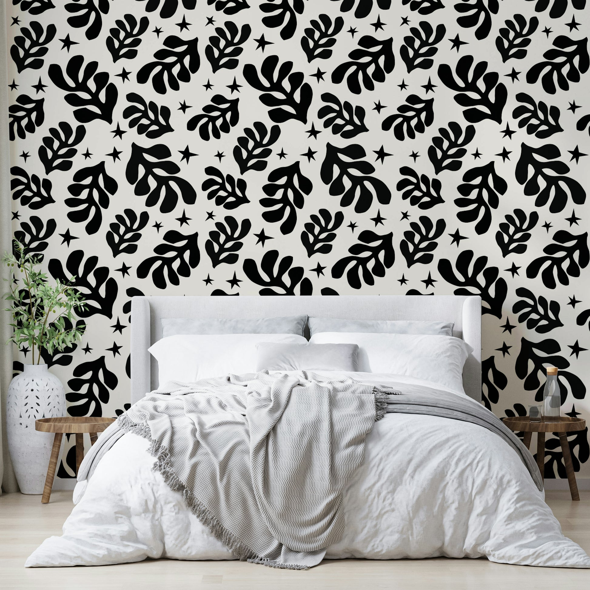 The color palette is subtle and sophisticated, using tones like light green and gray.

