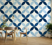 The petals are arranged in a rhythmic, repeating design.

