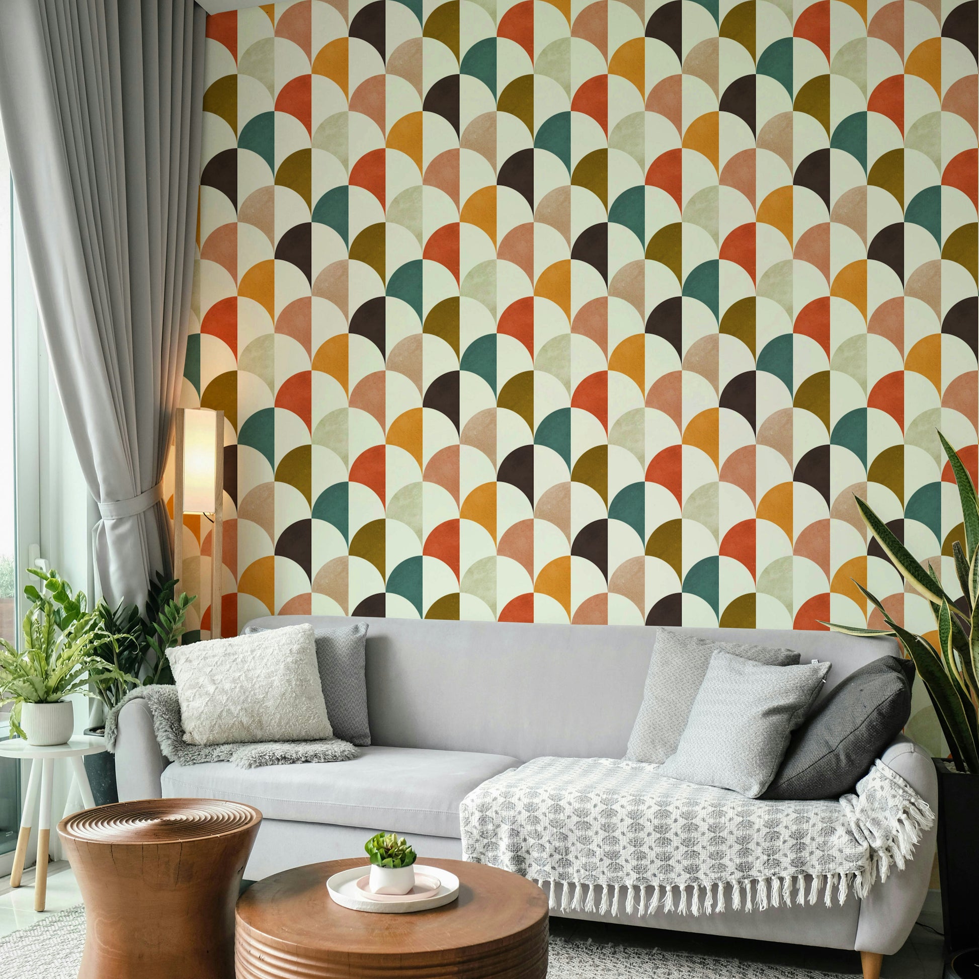 The texture of the wallpaper has a subtle, tactile quality.

