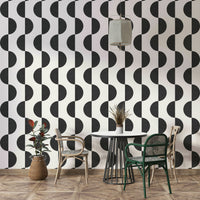 The design features a fluid and harmonious arrangement of flowing lines and shapes.

