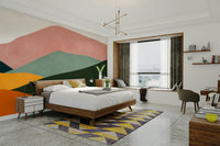 A sample shot of the Sunset Layers mural.

