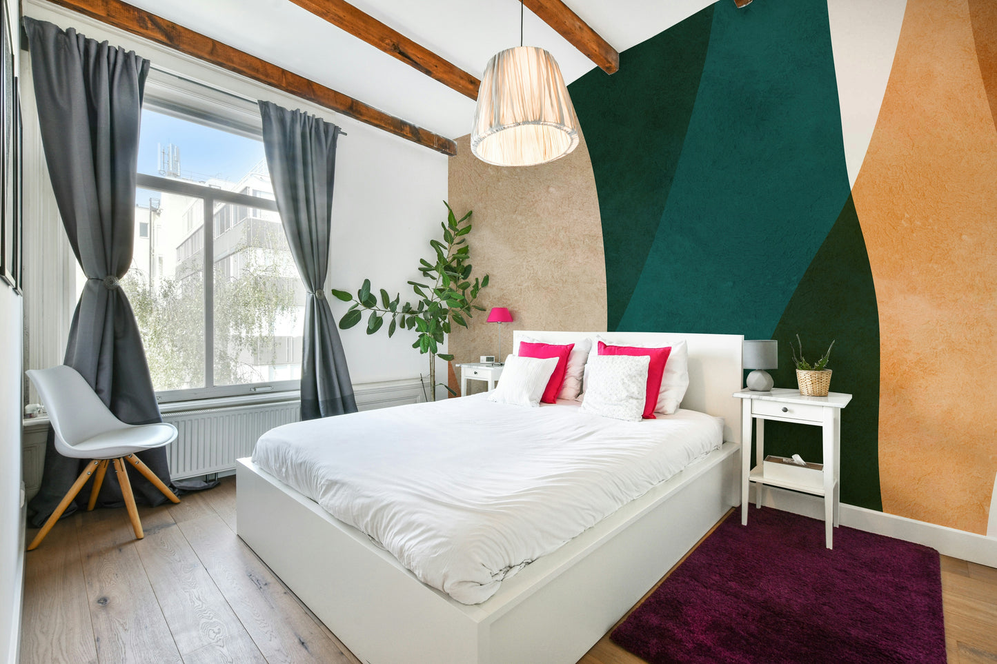 The design gives a sense of balance and flow.

