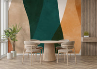 The colors are muted and calming.

