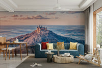 The view is from a high, distant perspective.

