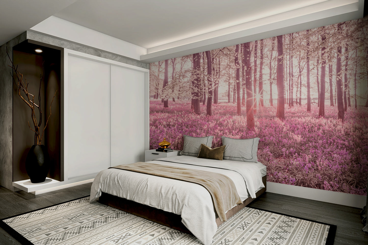 The design creates a romantic and dreamy atmosphere.

