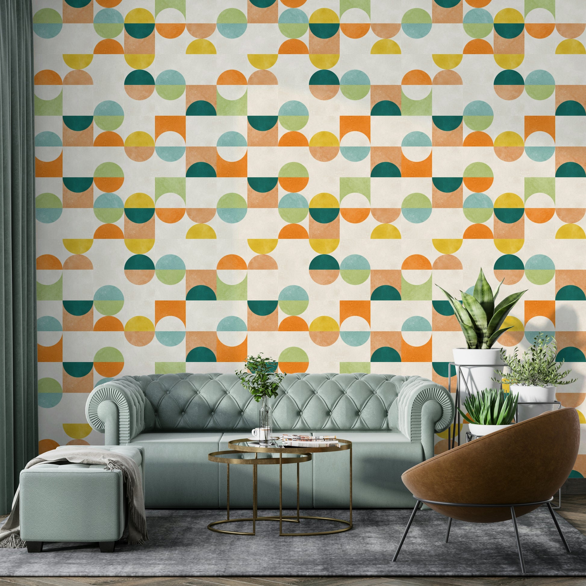 The room feels sophisticated and fun due to the classic design.

