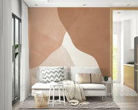 A large-scale abstract art print.

