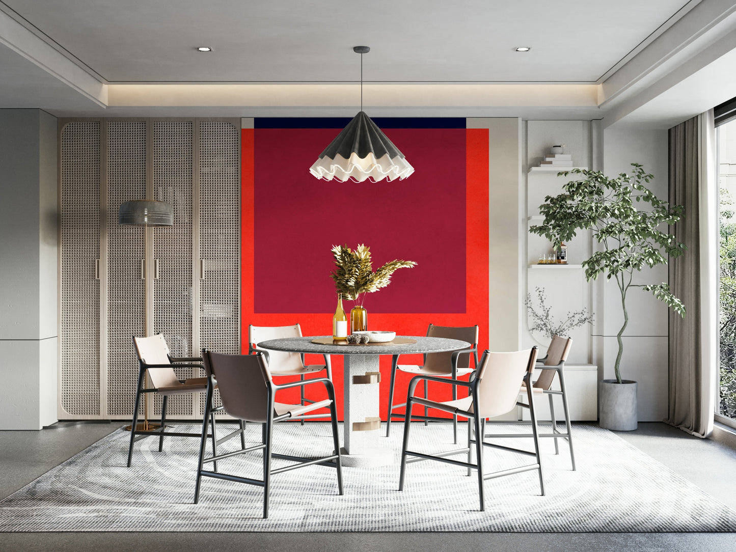 The style is artistic and natural.

