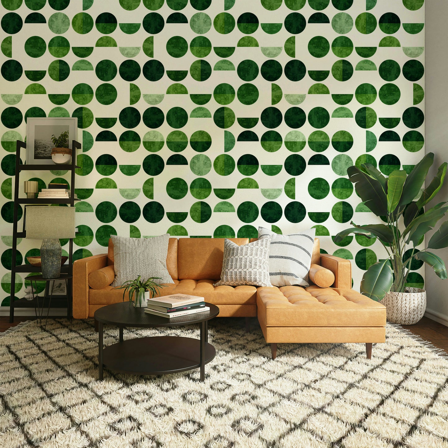 The botanical elements are a central focus of the image.

