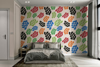 The image shows an artistic impression of a serene leaf scene.

