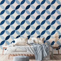 The geometric shapes are a central focus of the image.

