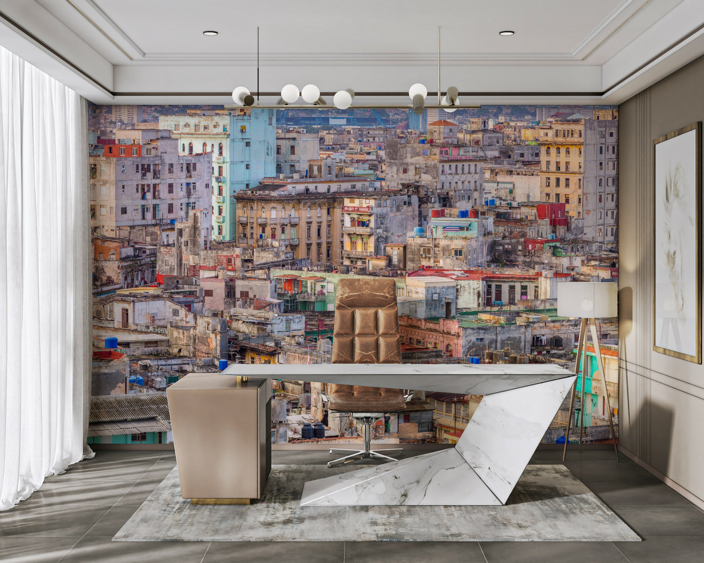 The colors are bright and eye-catching, like a painting.

