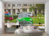 The car's colors are vibrant and eye-catching.

