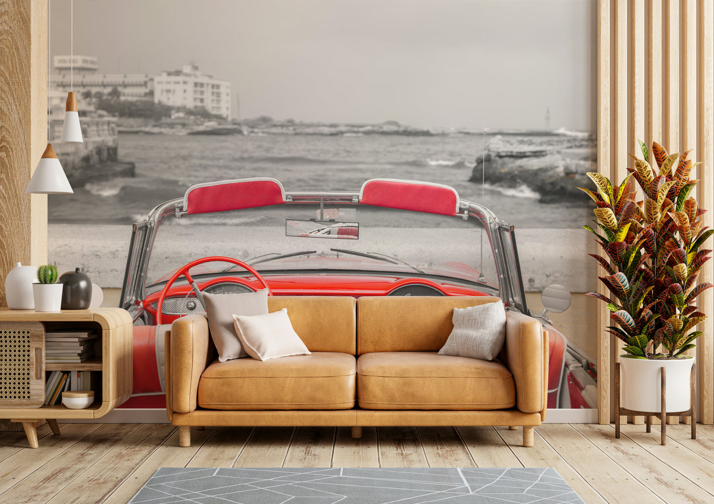 The composition is from the driver's perspective.

