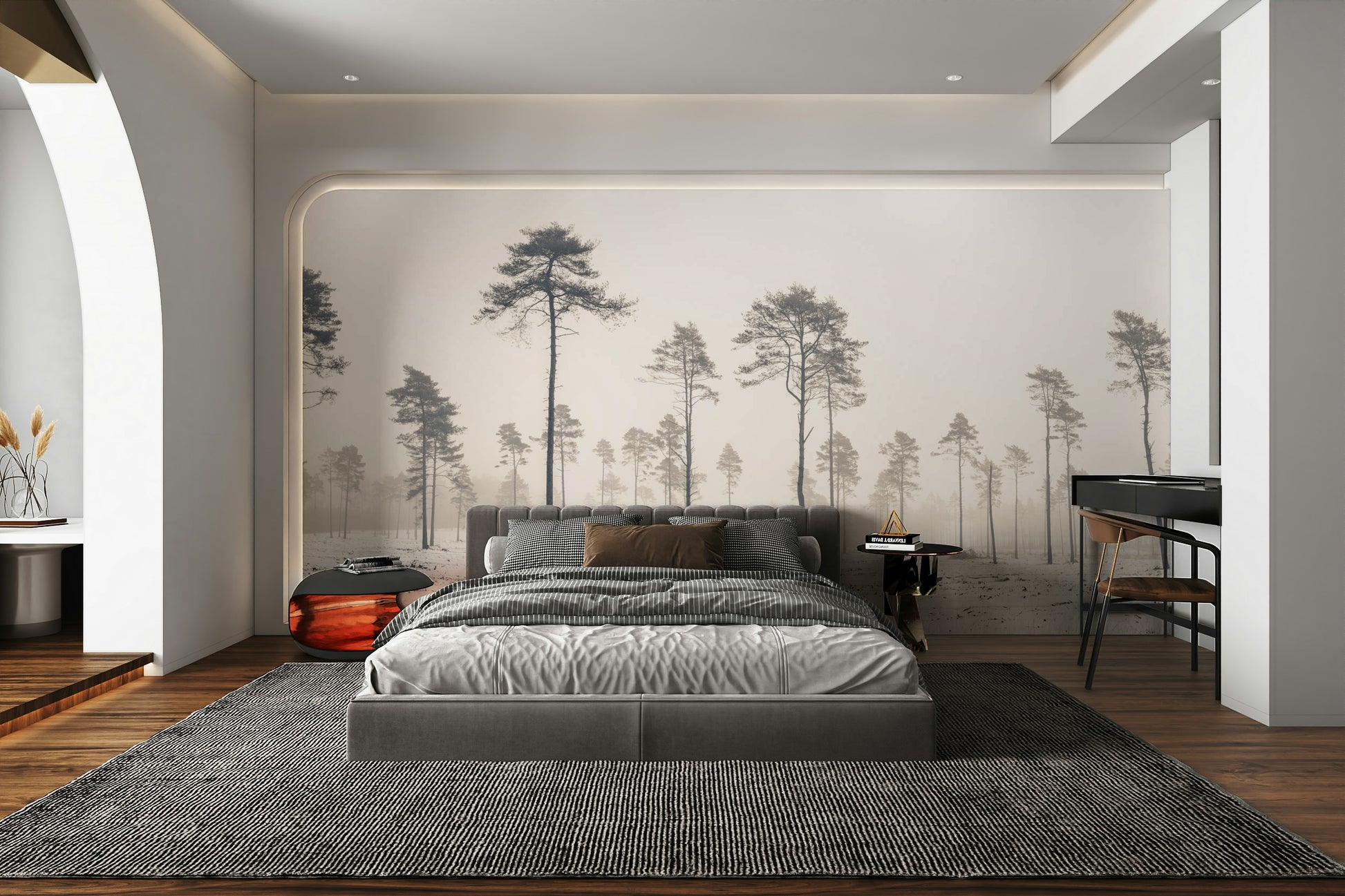 The mood is peaceful and serene.

