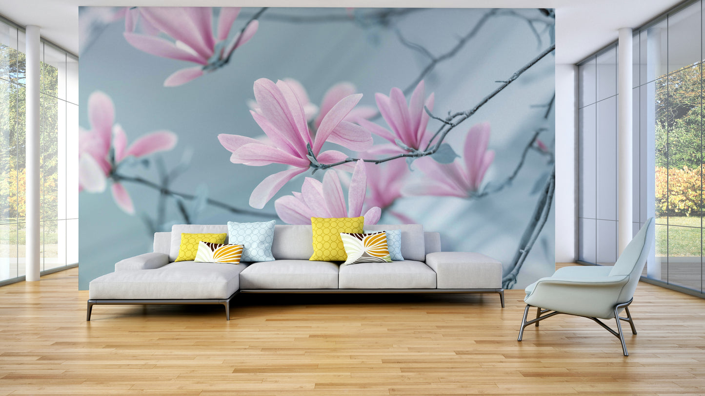 The flowers and foliage are in soft, dreamy colors.

