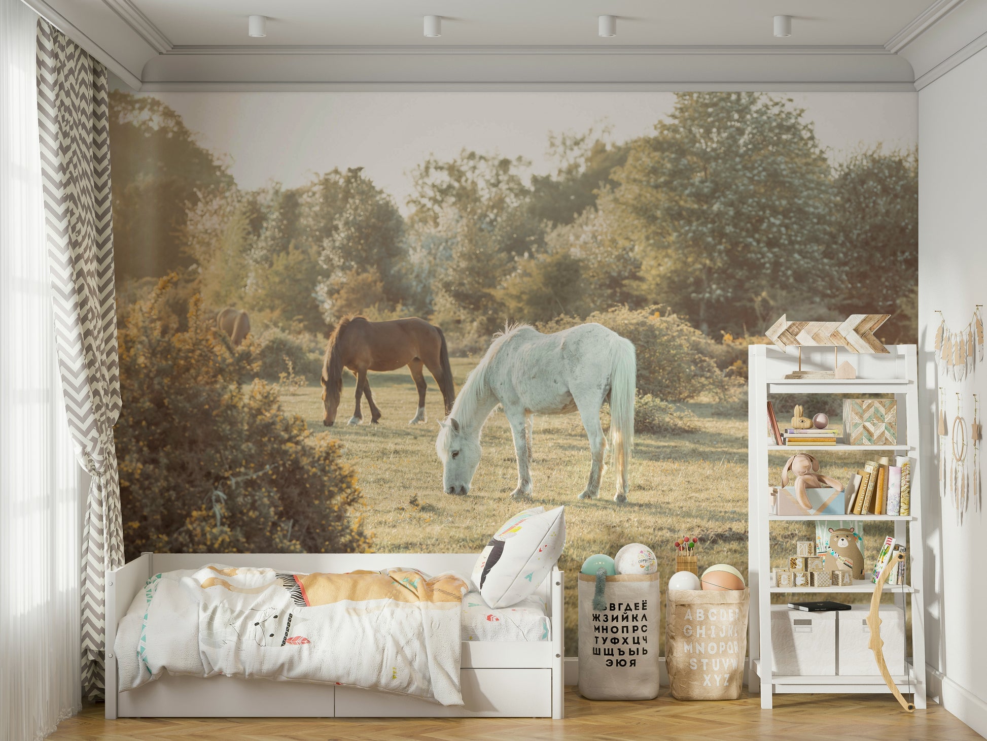 The mood is peaceful and serene.

