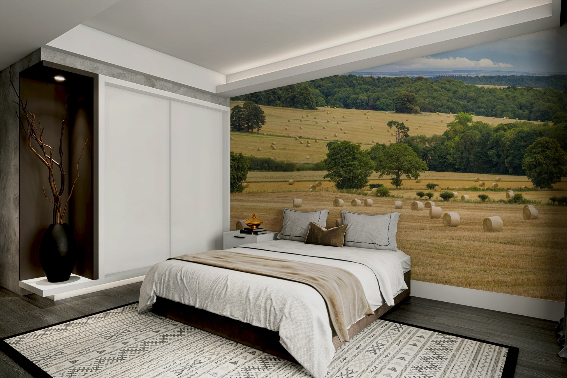 The image captures the subtle movement of nature.

