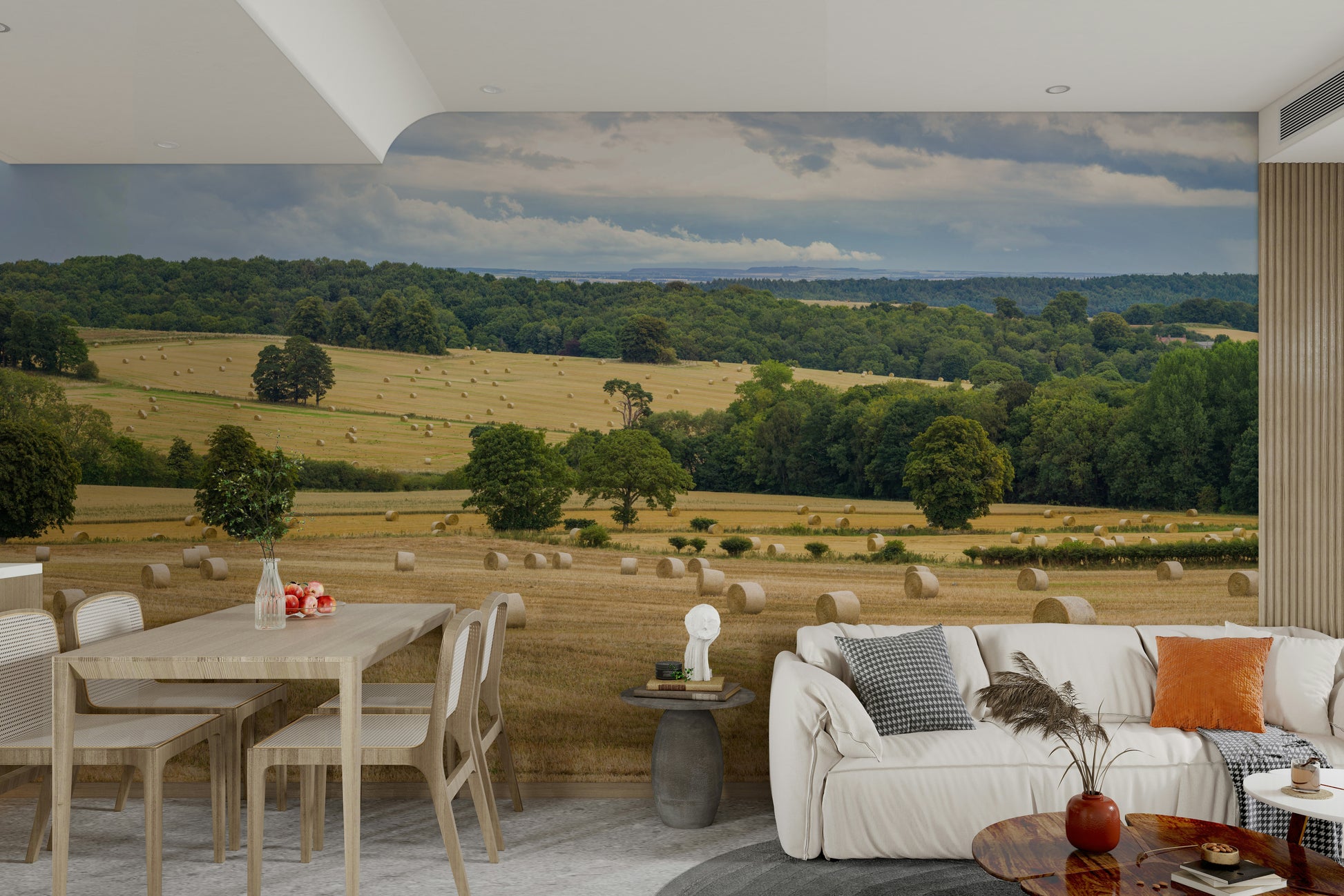 The light suggests a sunny day.

