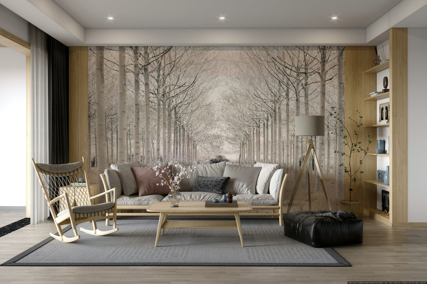 The trees are bare, suggesting winter.

