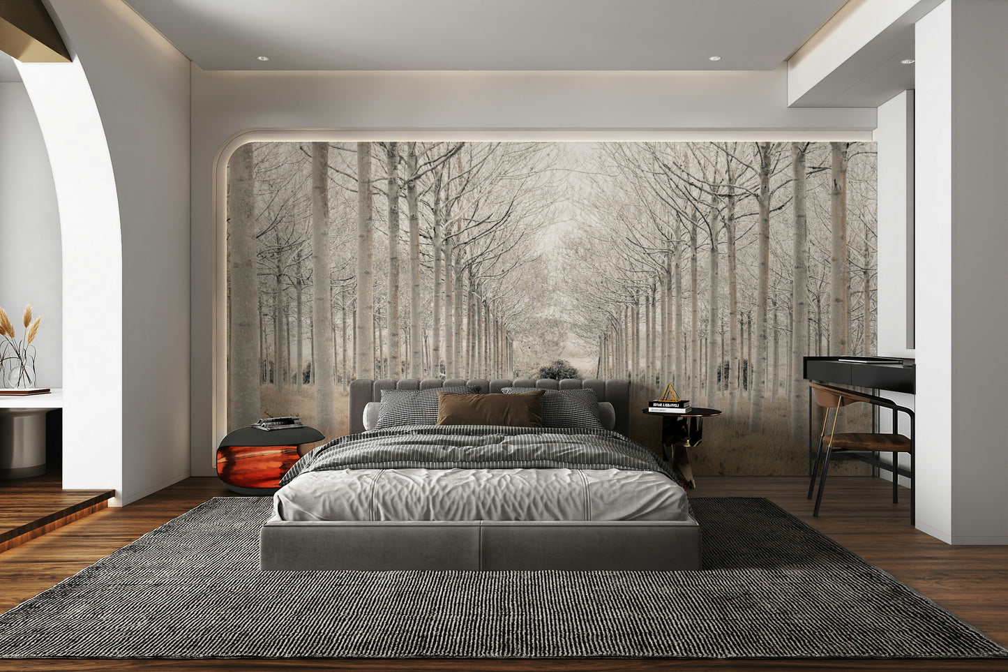 The mood is peaceful and serene.

