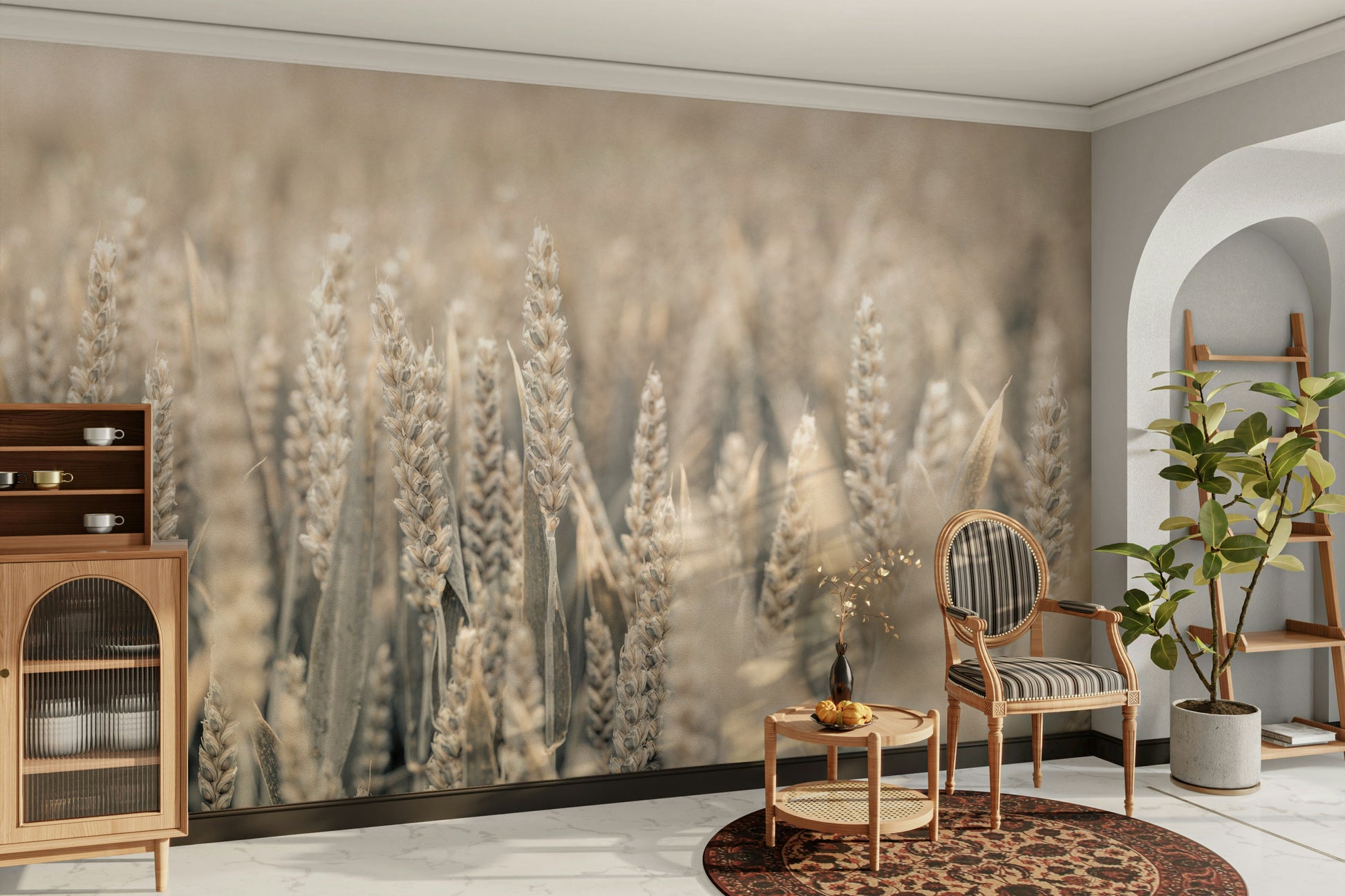 The image captures the subtle movement of nature.

