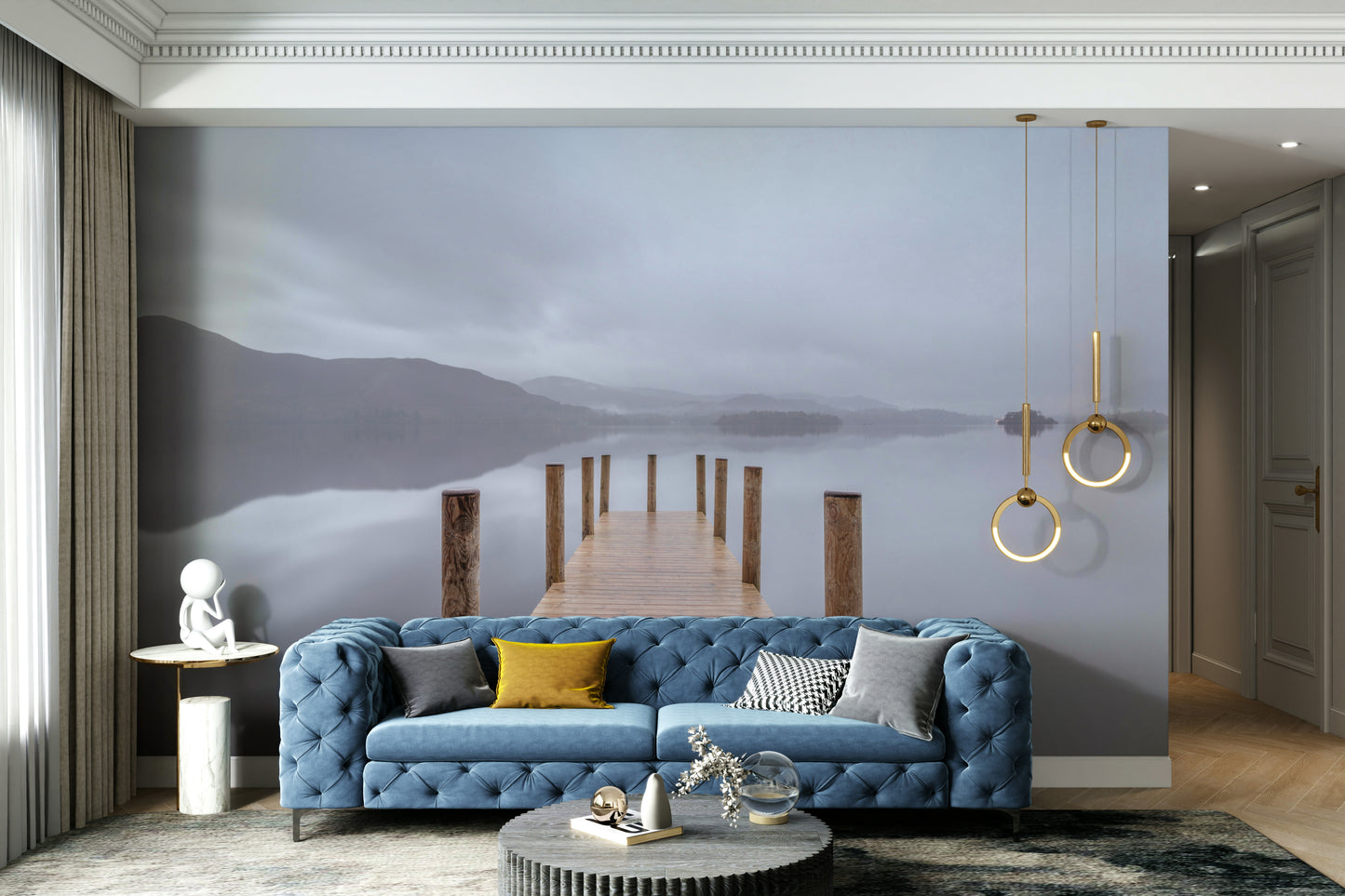 The mountains and hills are prominent in the background.

