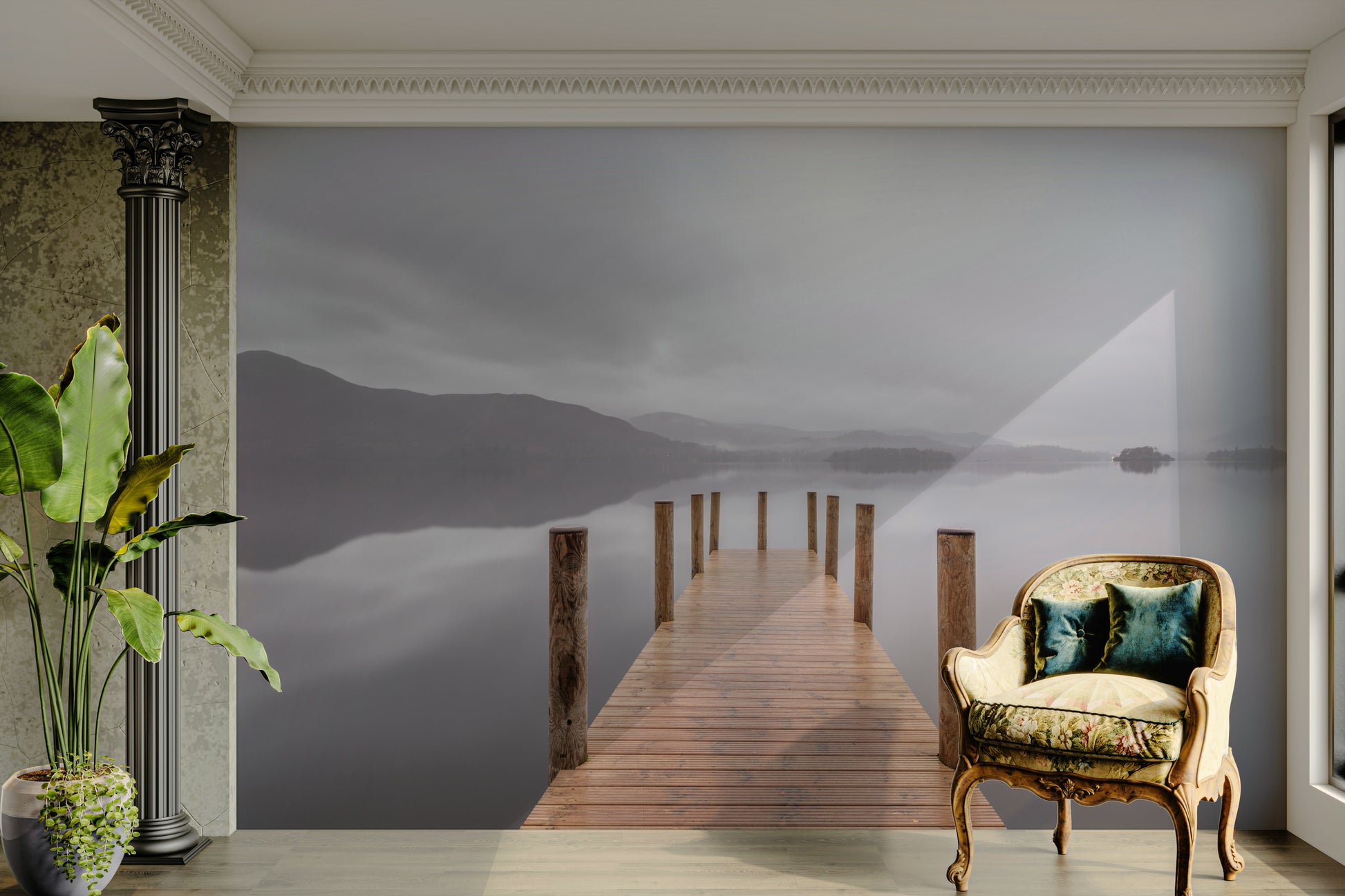 The mood is peaceful and tranquil.

