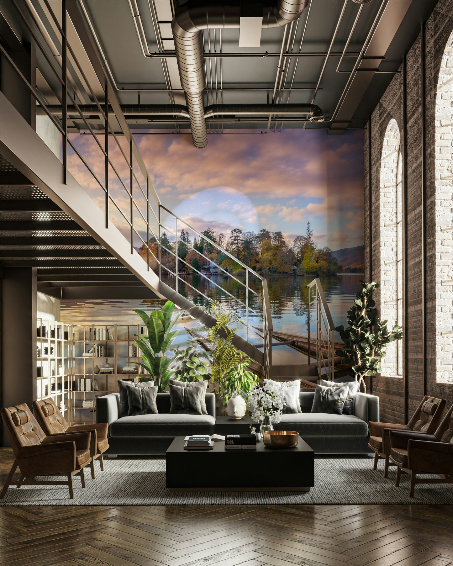 The composition is wide and panoramic.

