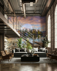 The composition is wide and panoramic.

