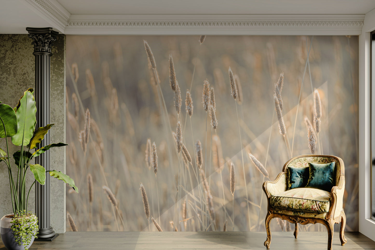 The feeling is one of fresh elegance.

